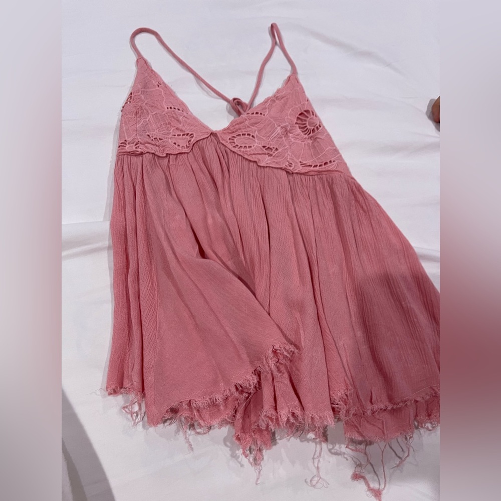 Pink babydoll top